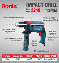 Load image into Gallery viewer, Impact drill 2240 Ronix
