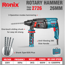 Load image into Gallery viewer, 2726 SDS Hamer drill Ronix
