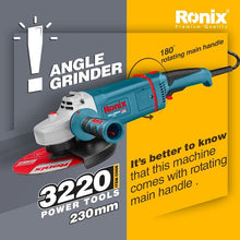 Load image into Gallery viewer, Angle grinder 230mm 3220 Ronix
