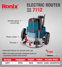 Load image into Gallery viewer, 7112 Electric router Ronix
