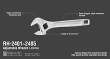 Load image into Gallery viewer, RH2402 Adjustable wrench 8&quot; Ronix مفتاح انكليزي
