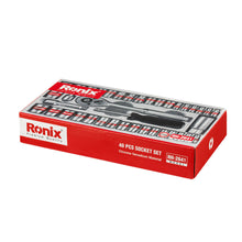 Load image into Gallery viewer, RH2641 40pcs Socket Set  1/4&quot; in/mm Ronix طقم طقطاق
