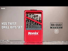 Load and play video in Gallery viewer, RH5582 Set metal drill bit 25 pcs Ronix
